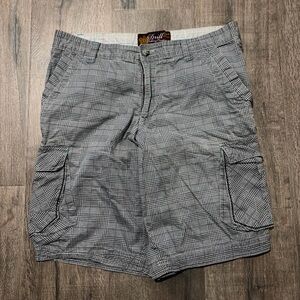 Drill Clothing Co. Plaid Cargo Shorts